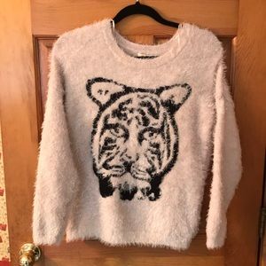 Furry tiger sweater